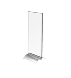 4 x 9" Acrylic Sign Holder with Aluminum Base, Double-sided 19044