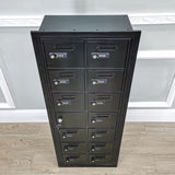 Recess Wall Mount Cell Phone Storage Locker 14 Door Front Admin Access ComboLock 19078-14ARC