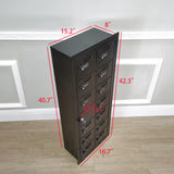 Recess Wall Mount Cell Phone Storage Locker 14 Door Front Admin Access ComboLock 19078-14ARC