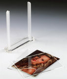5 x 7 Table Tent Acrylic Sign Holder, Double-sided, Top Insert - Clear 19082