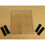 8.5 x 11" Acrylic Sign Holder with Pocket for 4 x 9 Brochures Slant Back Design 19103