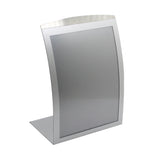 5.5 x 8.5" Sign Holder Tabletop Magnetic Lens Curved 19122