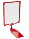 8.5 x 11 Sign Holder for Tabletops, Shovel Base, 2 Insert   Color Options 19139