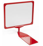 11 x 8.5 Sign Holder for Tabletops, Shovel Base, 2 Insert   Color Options 19140