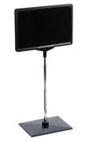 11 x 7 Sign Holder for Tabletops, 2 Inserts   3 Base Options - Black 19149