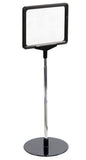 7 x 5.5 Sign Holder for Tabletops, 2 Inserts, 3 Bases   2 Color Options 19150