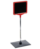 7 x 5.5 Sign Holder for Tabletops, 2 Inserts, 3 Bases   2 Color Options 19150