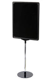 11 x 14 Sign Holder for Tabletops, 2 Inserts   3 Base Options - Black 19154