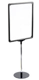 11 x 14 Sign Holder for Tabletops, 2 Inserts   3 Base Options - Black 19154