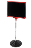 11 x 8.5 Sign Holder for Tabletops, 2 Inserts   2 Color Options, Round Stepped Base 19165
