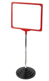 11 x 8.5 Sign Holder for Tabletops, 2 Inserts   2 Color Options, Round Stepped Base 19165