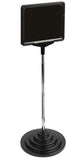 7 x 5.5 Sign Holder for Tabletops, Round Stepped Base, 2 Inserts   Color Options 19169