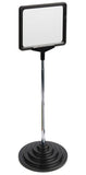 7 x 5.5 Sign Holder for Tabletops, Round Stepped Base, 2 Inserts   Color Options 19169