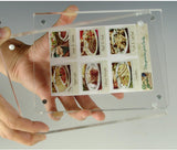 3.5 x 5 Magnetic Picture Frame for Tabletop, Double Sided Box - Clear Acrylic 19183