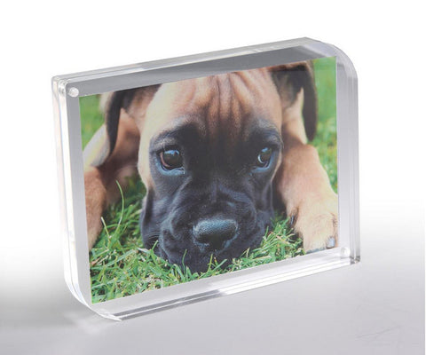 5 x 7 Acrylic Picture Frame for Tabletop Use, Box with Magnetic Closure - Clear 19190