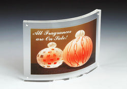 7 x 5 Magnetic Picture Frame for Tabletop, Curved Box - Clear Acrylic 19193