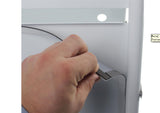 22 x 28 Sidewalk Sign with Magnetic Lens, Separate Headers, Double Sided - White 19197