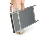 22 x 28 Sidewalk Sign for Posters, Snap Open, Headers, 2 Sided - Silver 19199
