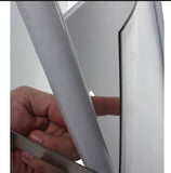 24 x 36 Sidewalk Sign with Magnetic Lens, Separate Headers, Double Sided - White 19202