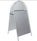 24 x 36 Sidewalk Sign with Magnetic Lens, Separate Headers, Double Sided - White 19202