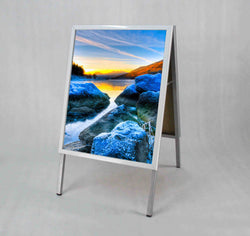 22 x 28" A-Frame Sidewalk Sign for Posters, Double Sided A-Board 19205