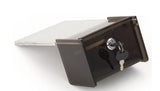 5.1" x 10.8" x 3.6" Acrylic Ballot Box with Lock, 5 x 7 Sign Holder - Black 19218