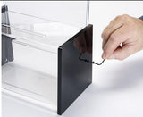 9.1" x 11.5" x 5.3" Acrylic Ballot Box with 8.5 x 11 Sign Holder   Pen - Clear 19225