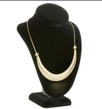 6.5" x 10.0" x 4.0",10" Medium Jewelry Display for Necklaces, Pedestal Base, Velvet - Black 19260