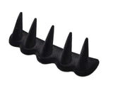 Ring Finger Jewelry Display Holds 5 Bands, Black Velvet 19269