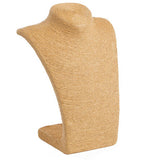 8.4" x 11.1" x 5.0", 11" Medium Jewelry Display for Necklaces, Tapered Bust, Paper Twine - Natural 19272