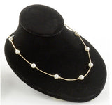 5.0" x 3.5" x 6.5", 3.5" Small Jewelry Display for Necklaces, Low Profile, Velvet - Black 19275