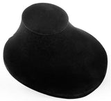 7.0" x 4.5" x 9.0", 4.5" Large Jewelry Display for Necklaces, Low Profile, Velvet - Black 19276