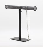 14.3" x 3.4" Height 12-16.3" Adjustable Jewelry Display for Bracelets,Chains Earrings-Black 19292