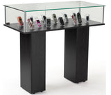 46.0" x 40.0" x 20.1", 46" Display Case with Pedestal Design, Rear Hinged Doors - Black 19302