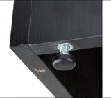 46.0" x 40.0" x 20.1", 46" Display Case with Pedestal Design, Rear Hinged Doors - Black 19302