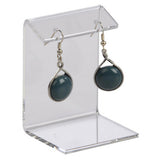 2.0" x 1.8",Single Pair Earring Jewelry Display, Square Design, 18 Units Per Set, Acrylic - Clear 19311