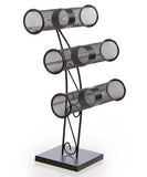 10.0" x 15.4" x 5.5",T-Bar Jewelry Display with 3 Tiers for Bracelets and Chains, Steel - Black 19325