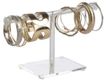 T-Bar Jewelry Display Bracelets Stand Chains Display Watch Rack Clear Acrylic 19328