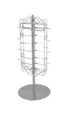 Adjustable Jewelry Display Rotating with Hook and Earring Holes-Silver 19329