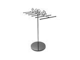 11.0" x 14.5" x 6.0" Jewelry Display with 6 Double Sided Bars for Bracelets or Chains - Black 19331
