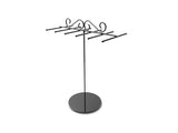 11.0" x 14.5" x 6.0" Jewelry Display with 6 Double Sided Bars for Bracelets or Chains - Black 19331