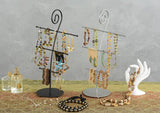 10.0" x 16.0" x 5.0", 3-Tiered Jewelry Display for Bracelets and Chains, Steel - Silver 19335