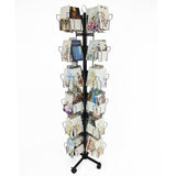 5x7" Vertical Greeting Card Display Spinning Greeting Holiday Card Rack Floor Stand, Pocket Size: 5.