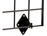 24" x 48" Wall Mounted Gridwall Panels, Set of 2 - Black 19353