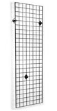 2' x 6' Wall Mounted Gridwall Panels, Set of 2   Black 19354