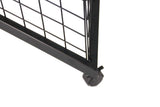 3-Sided Gridwall Fixtures Wheeled Bases, (12) Faceout Hooks-Black 19370