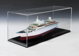 29.6" x 12.3" x 11.5",Model Display Case w/ Lift-Off Top   Removable Riser, .25" Thick Acrylic 19372
