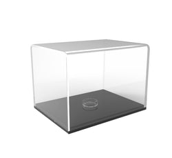 9.6" x 7.1" x 6.6" Model Display Case w/ Acrylic Lift-Off Top Black Base w/ Riser 19376