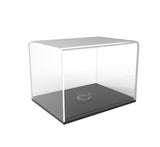9.6" x 7.1" x 6.6" Model Display Case w/ Acrylic Lift-Off Top Black Base w/ Riser 19376