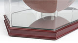 14.0" x 11.0" x 9.5" Sports Display Case w/ Lift-Off Acrylic Top for Footballs - Red Mahogany Base 19384